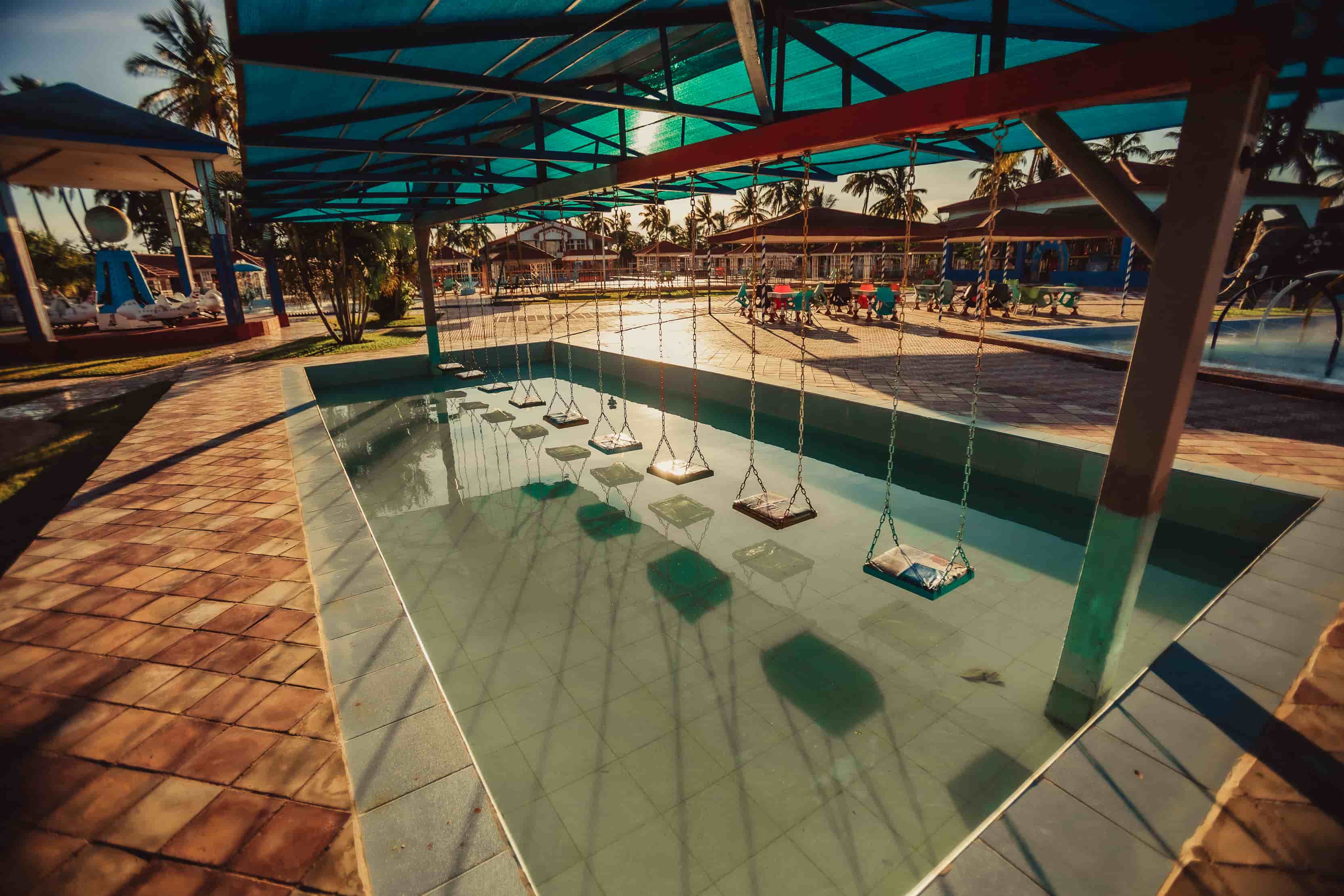 Swings in mini pool