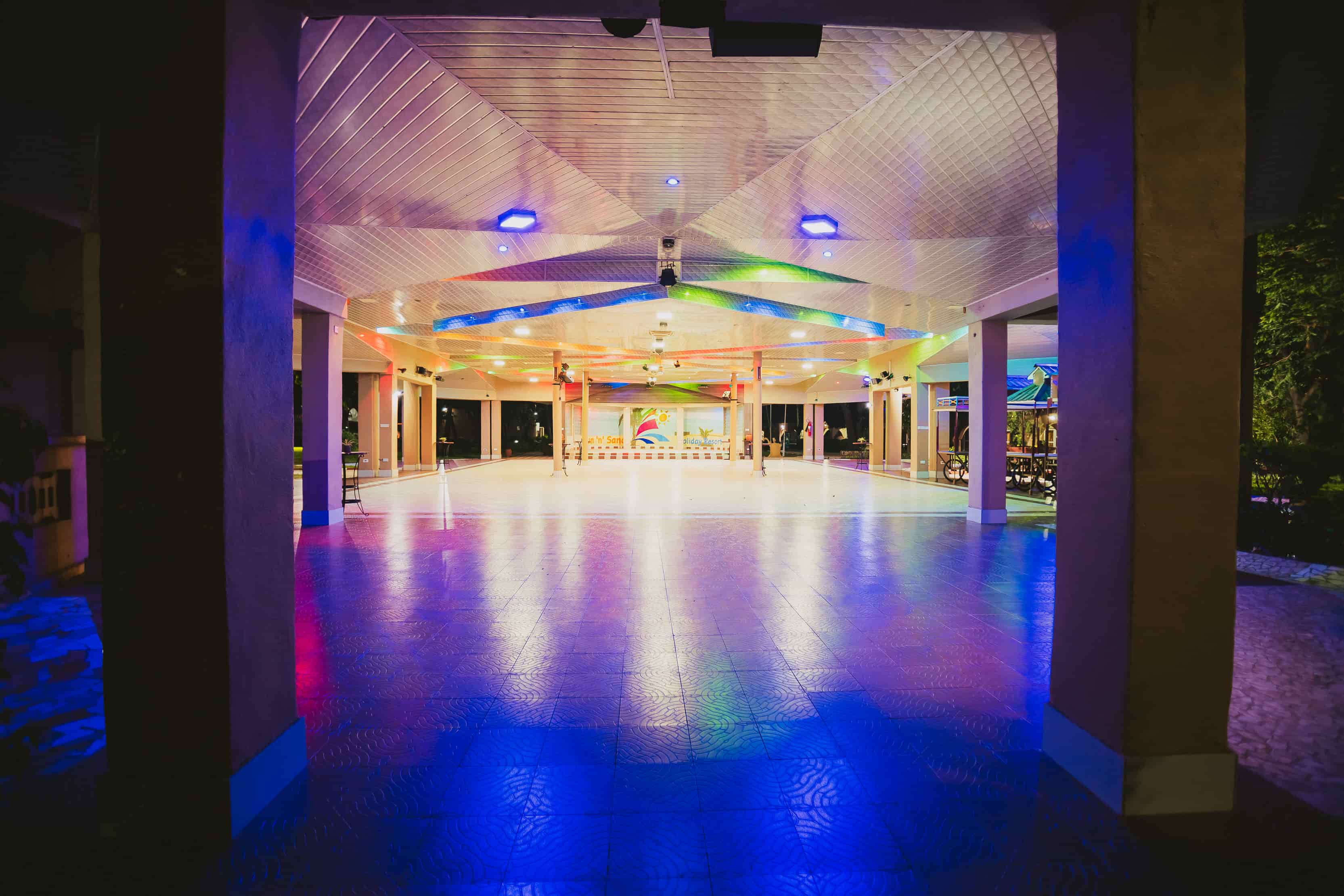 Inside view of pavilion hall