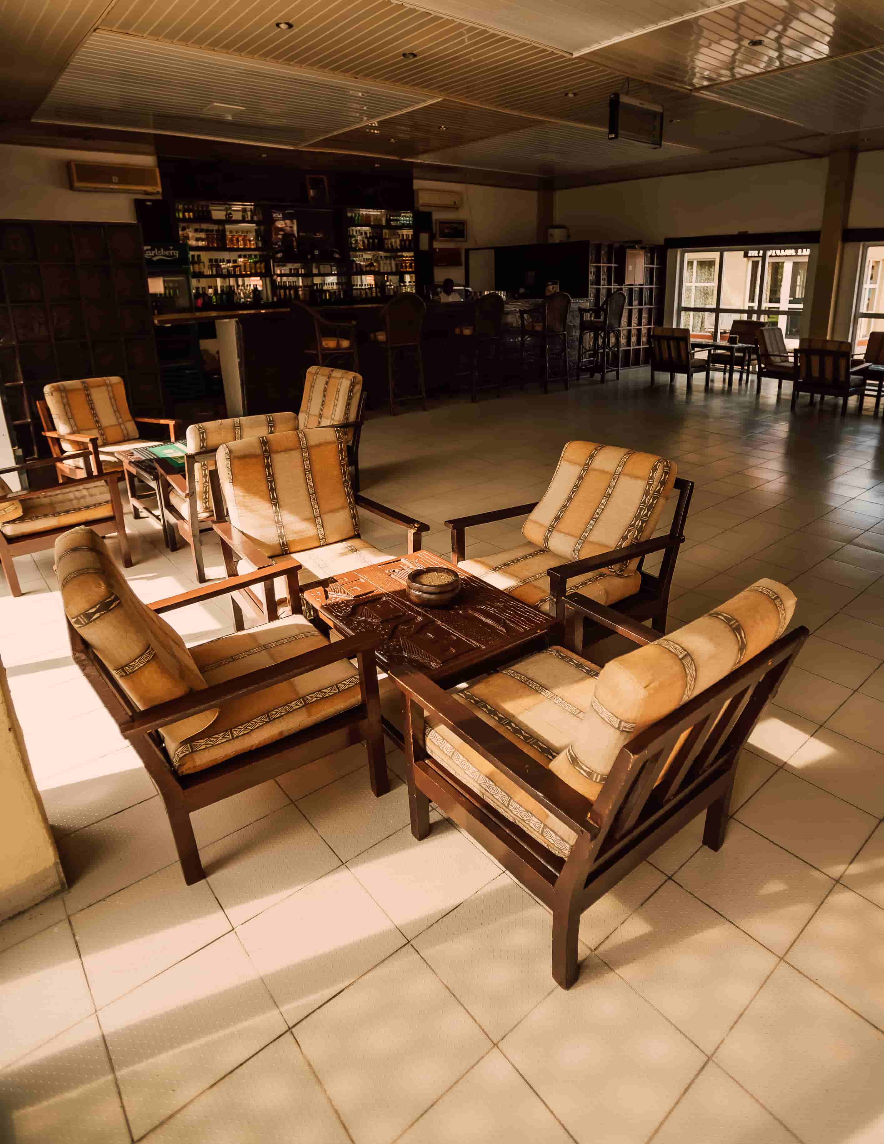inside view of bar from left side