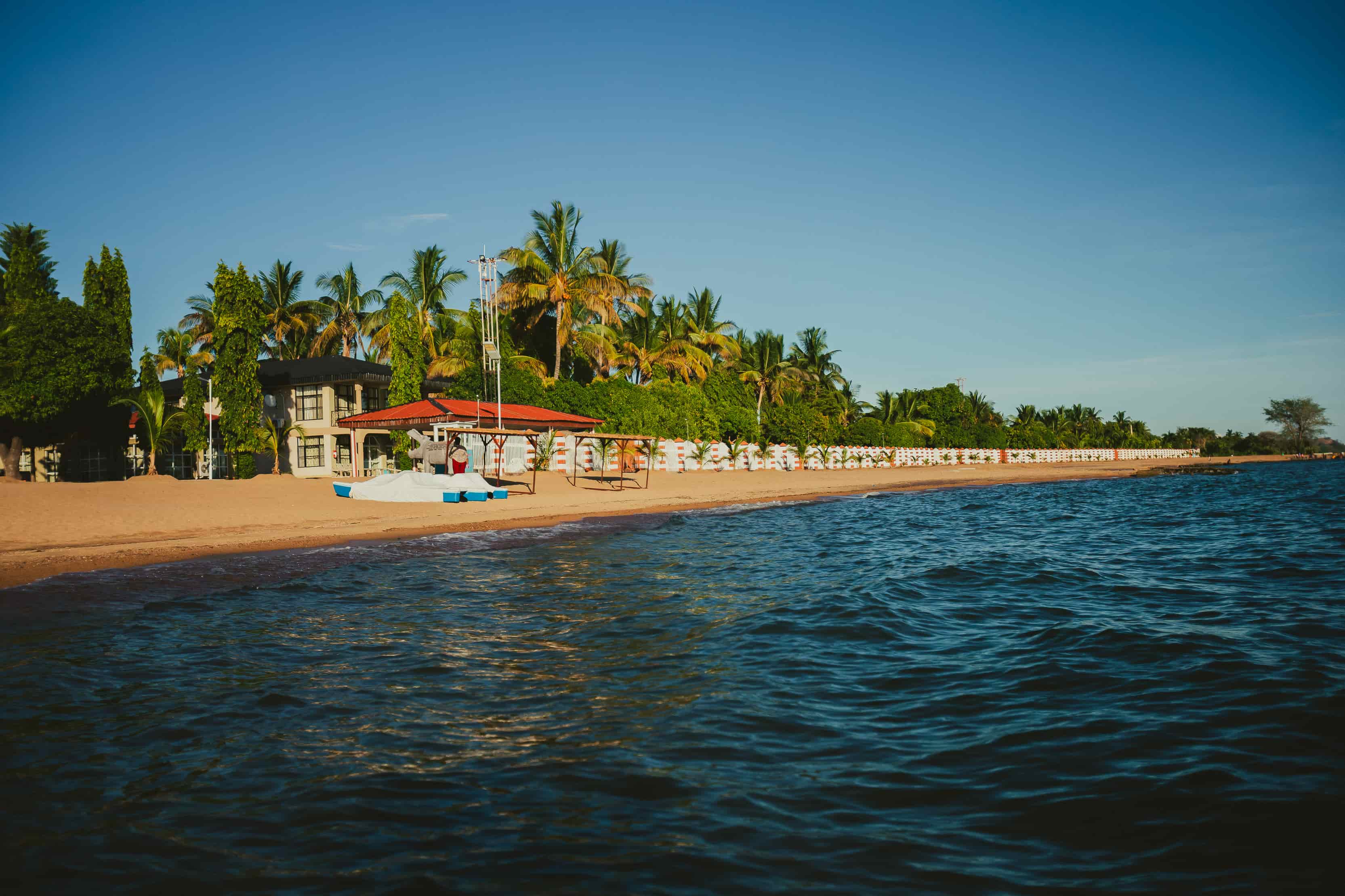 Lake view of beach
