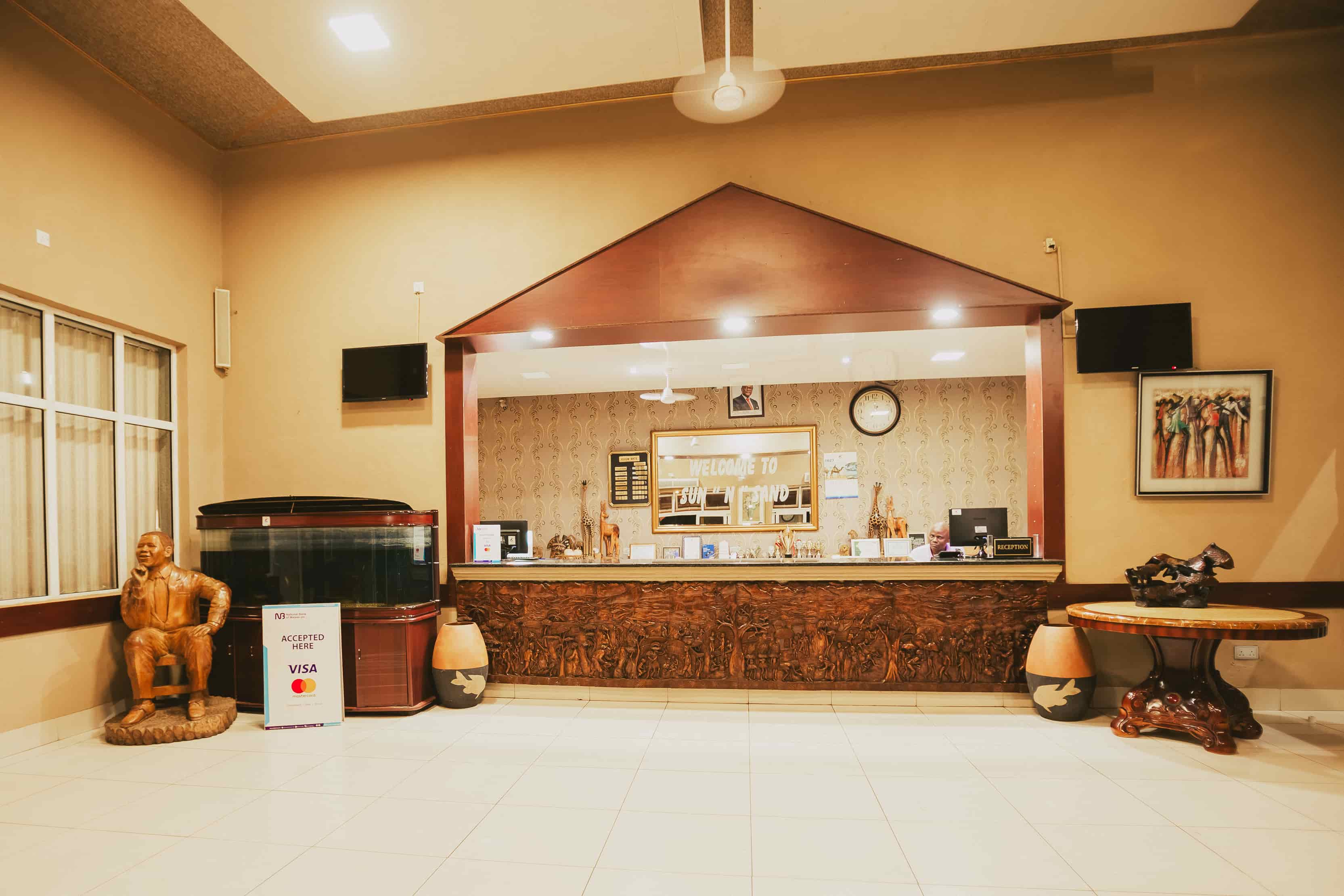 Inside view of reception